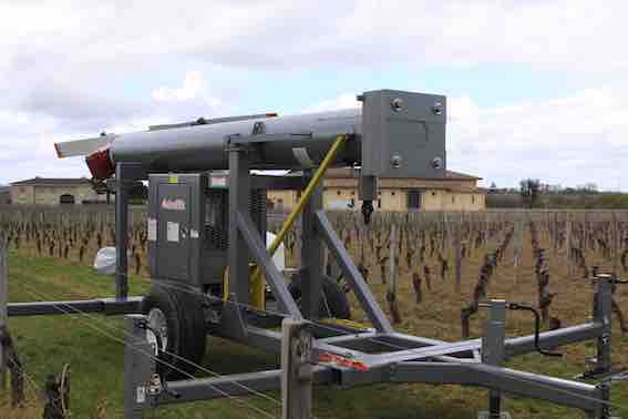 Transport van mobiele wind machine