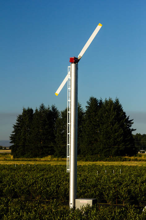 Lutte antigel avec éolienne